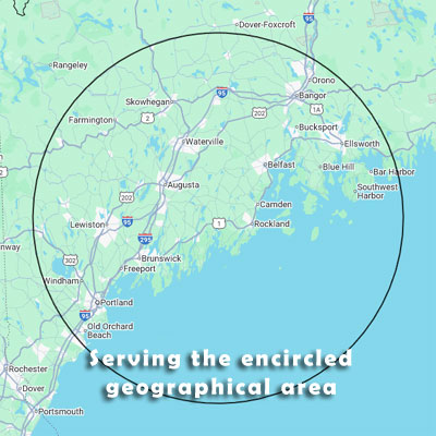 map of service area